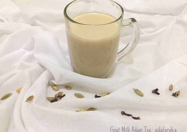 BIKIN NAGIH! Inilah Cara Membuat Goat Milk Adani Tea (Syai Adani/Karak) Anti Gagal