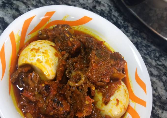 Ofada stew/Ayamase