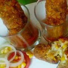 A picture of Cheezy Oats Corn Kabab.