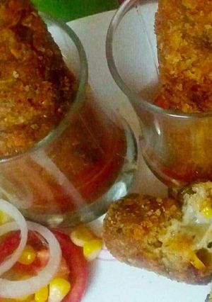 A picture of Cheezy Oats Corn Kabab.