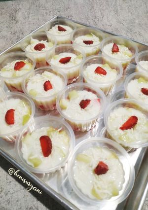 Foto resep 562. Salad Buah Cup (Creamy & Ekonomis)