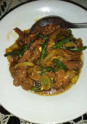 Foto resep Daging Tumis Cabe Ijo