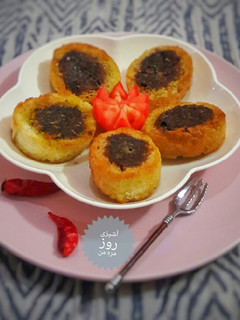 عکسی از دستور کوکو سبزی پنیری در نان باگت