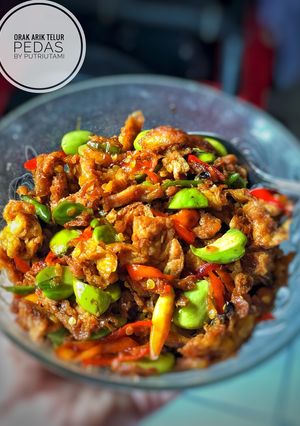 Foto resep Orak arik telur pedas