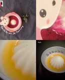 (ăn dặm) Đậu hũ non yến mạch sốt nước trái cây