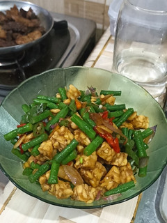 Foto resep Tumis kacang panjang tempe kecap