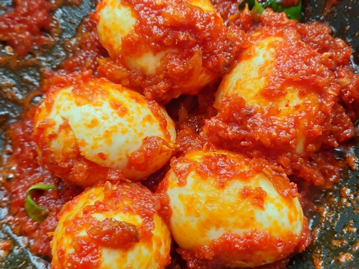 Cara Gampang Menyiapkan Telur balado mudah enak yang Lezat