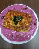 Healthy Grilled Paneer With Beetroot Raita