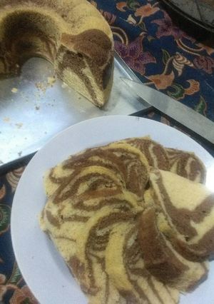 Foto resep Cake Zebra Kukus
