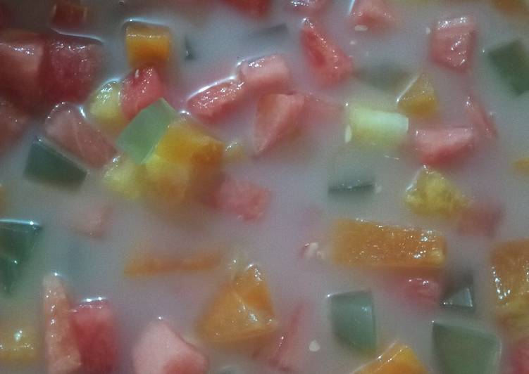 Es Asap (agar2 semangka dan pepaya)