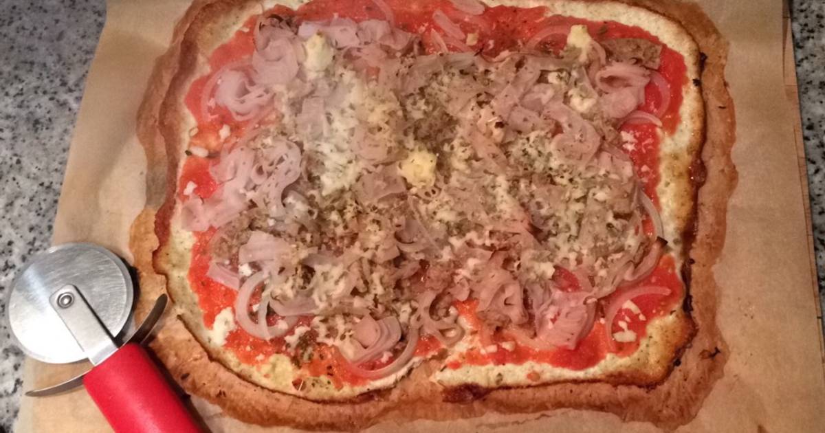 Pizza fit proteica Receta de Alexia Lara- Cookpad