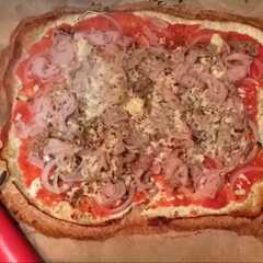 Una foto de Pizza fit proteica