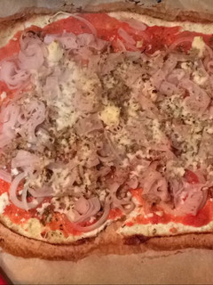 Una foto de Pizza fit proteica