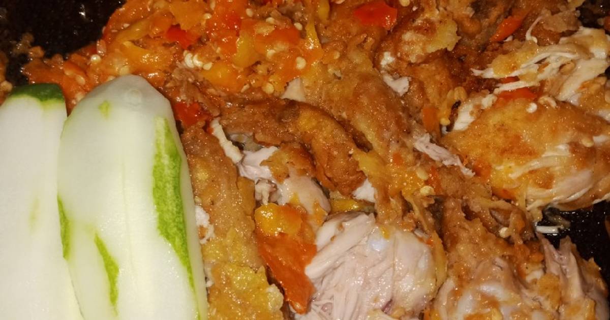 Resep Ayam Geprek Bensu Kw Oleh Dewi Andariani Cookpad