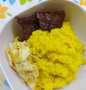 Cara Gampang Menyiapkan 84. Nasi Kuning dan Daging Bacem Goreng 🧡, Lezat Sekali