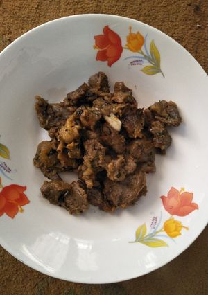 A picture of Fried beef.