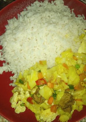 A picture of Turmeric vegetable sauce.