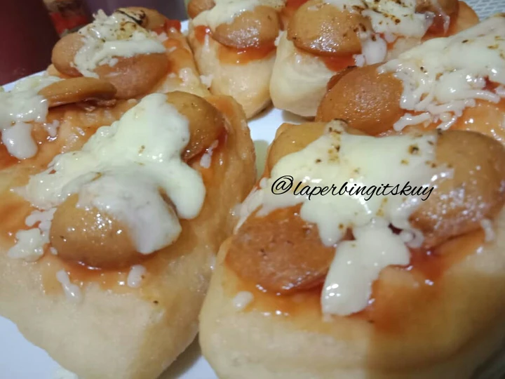 Cara Gampang Membuat Resep Donat pizza sosis mozarella mulur yang Uenak Anti Ribet, Lezat