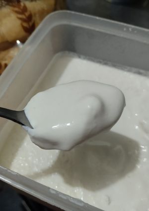 Una foto de Queso crema casero🥯🥛🥧