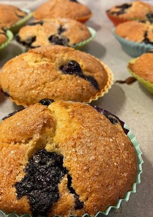Une photo de Muffins aux fruits rouges 🍵🧁