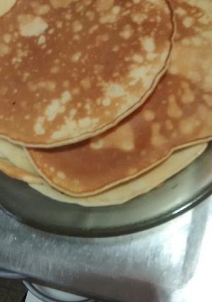 Una foto de Panqueques medio Yankee es la primera vez que los hago