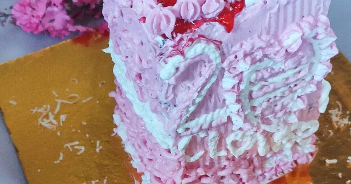 Resep Cake Cheese Strawberry oleh Yusra Sfa - Cookpad