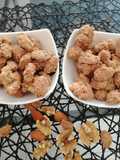 Sugar coated almonds and walnuts