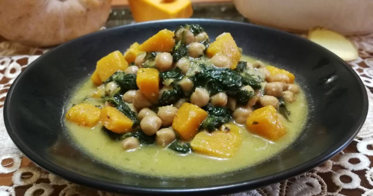 Garbanzo de bote con espinaca 177 recetas caseras Cookpad