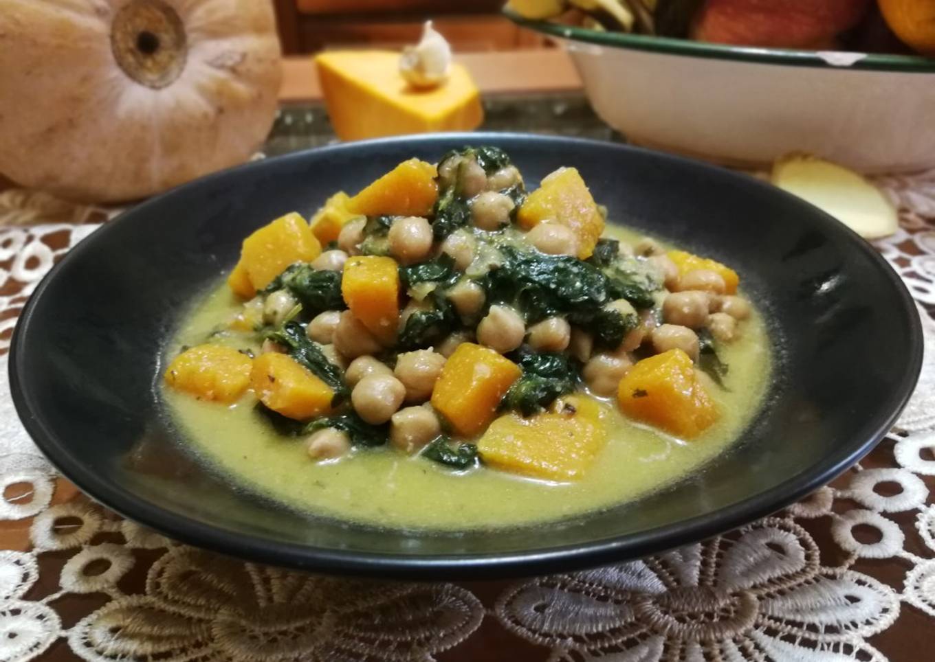 Guiso Sevillano de garbanzos con espinaca