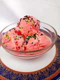 Mixed fruits flavour ice cream