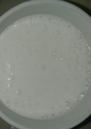 Una foto de Licuado frío de manzana y leche (CREMOSA)
