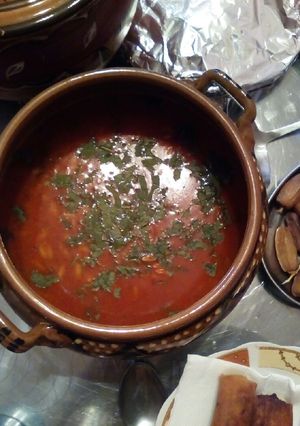 صورة لوصفة شوربة لسان العصفور🍵😘