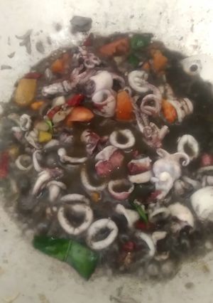 Foto resep Tumis cumi hitam