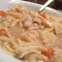 A picture of Pennsylvania Dutch-style Chicken Pot Pie (Quick version).
