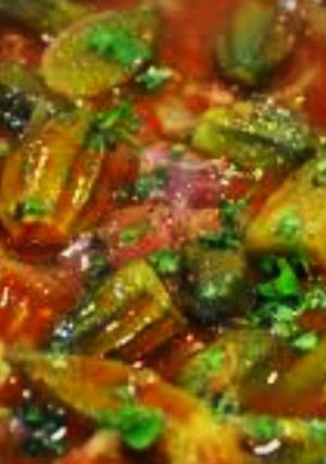 A picture of Okra with Meat.