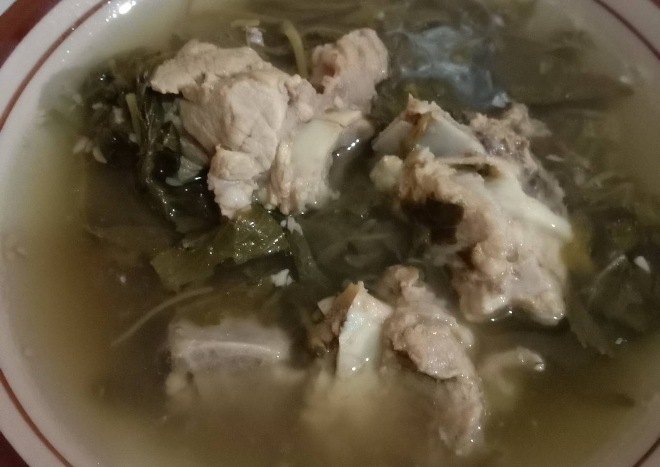 "soup tulang sawi asin kampung"😘🙏👍