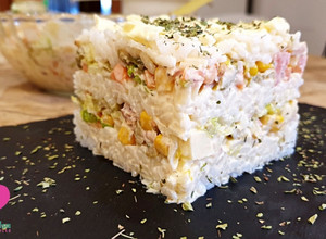 Foto principal de Ensalada de arroz con atún y mayonesa