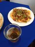 Nachos with Ground Beef, Chorizo, and Cheese