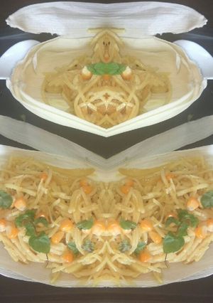 A picture of Corn hakka noodles.
