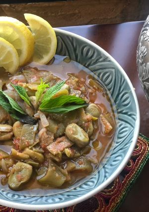 عکسی از دستور خوراک باقالی