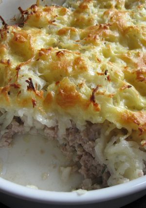 A picture of Pork Mince & Potato Bake.