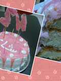 كيك أسفنجي بحشو كريمة الزبدة الأمريكية والجناش الوردي🎂