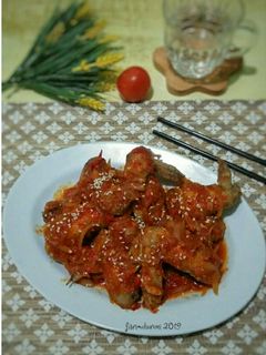 Foto resep Korean Spicy Chikcen Wings