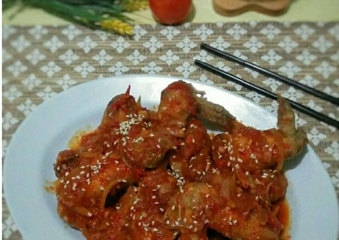 Anti Ribet, Bikin Korean Spicy Chikcen Wings Enak Terbaru