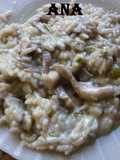Arroz cremoso con girgolas (hongos)