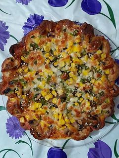 عکسی از دستور پیتزا خانگی