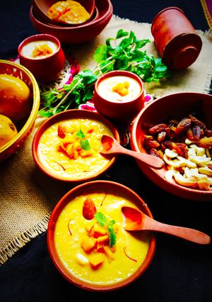 ম্যাংগো ফিরনি(Mango Phirni Recipe In Bengali) রেসিপির প্রধান ছবি
