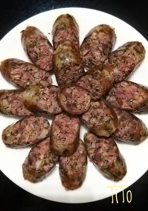Hình của món Dồi sụn chiên.
