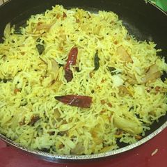 A picture of Lemon rice.