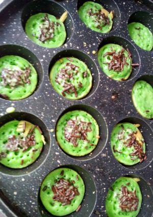 Foto resep Kue cubit pandan
